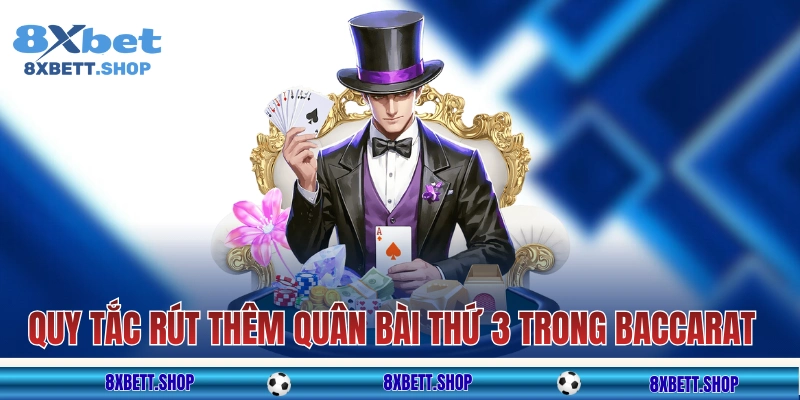 Quy tắc rút thêm quân bài thứ 3 trong Baccarat 8xbet